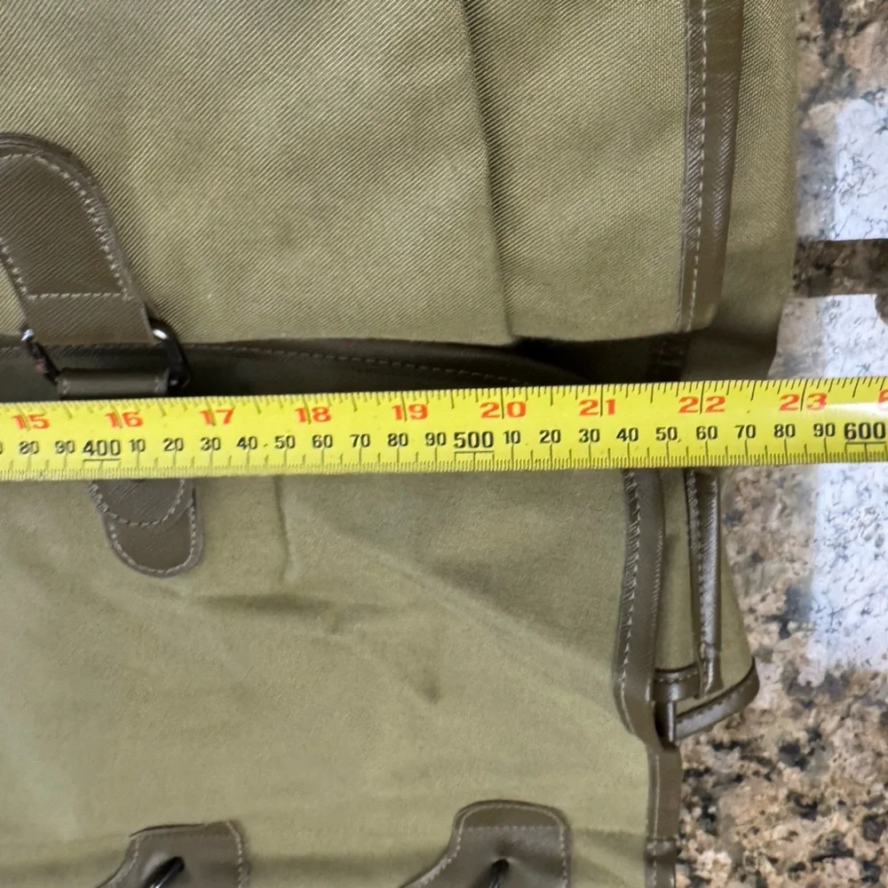 Khaki Brown Canvas Vintage Calvin Klein Overnighter Weekender Travel Bag RARE
